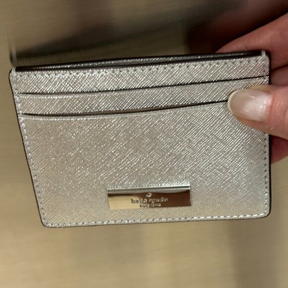 Kate Spade Boxed Metallic Kenzie Small Cardholder - Picture 7 of 15